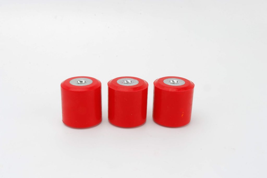MNS40 Red Cylindrical Insulation Support Power Distribution Cabinet 40mm M8 Nut Type