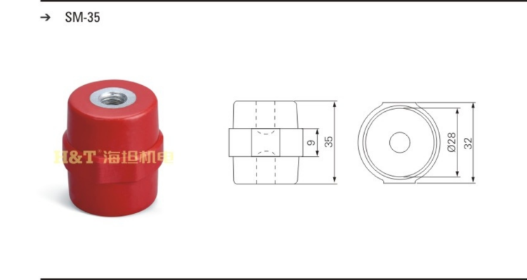 SM35 DMC Busbar Insulator M8 size