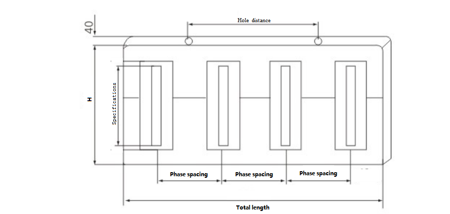 busbar clamp insulator electricity DMC size