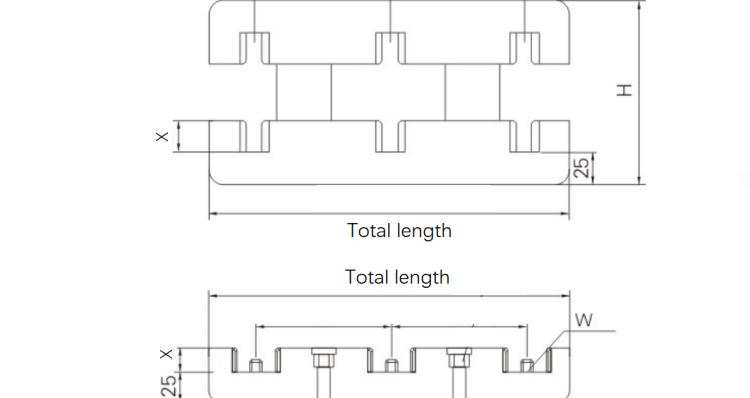 three phase Distribution Cabinet busbar clamp insulator size