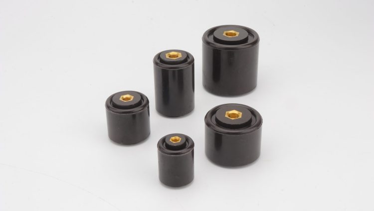 Conical Busbar Insulator Cylindrical Polymer Epoxy black Bus Bar 30mm