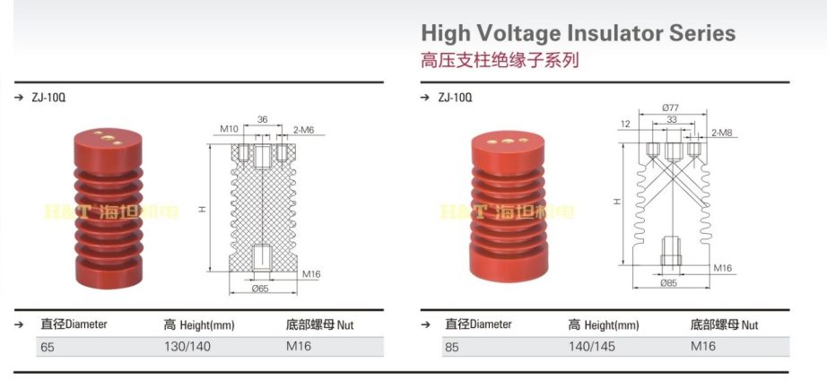 HAITAN Insulators High Voltage Post Insulator Composite Epoxy Resin size